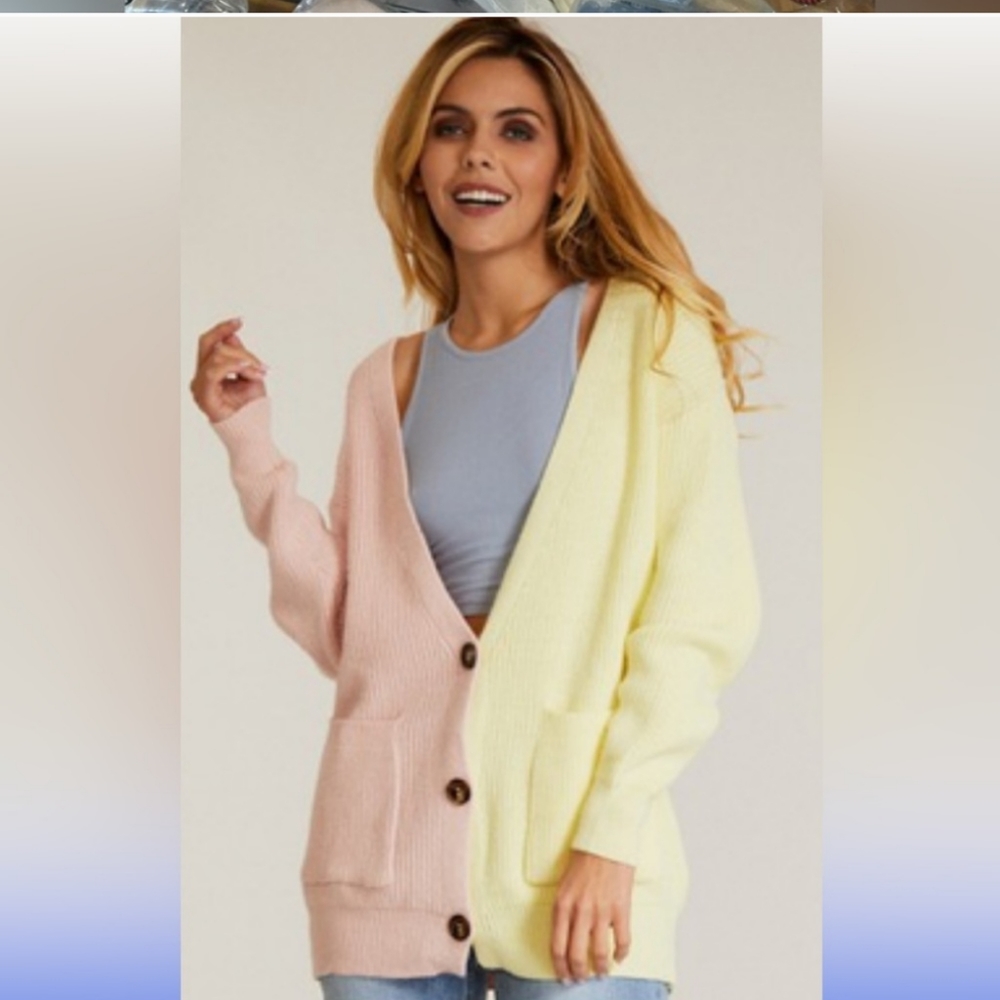 Color block Cardigan